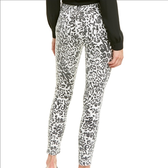Hudson Barbara High Skinny Jeans In Washed Leopard - Picture 4 of 5